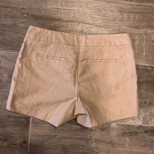 Banana Republic Gold Khaki Shimmer Short